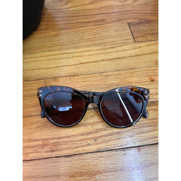 NWT Saint Owen X Curateur WYLDE Tortoise Sunglasses w Logo Case - Black & Brown - Picture 8 of 9